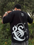 Silver Script Oversized T-Shirt