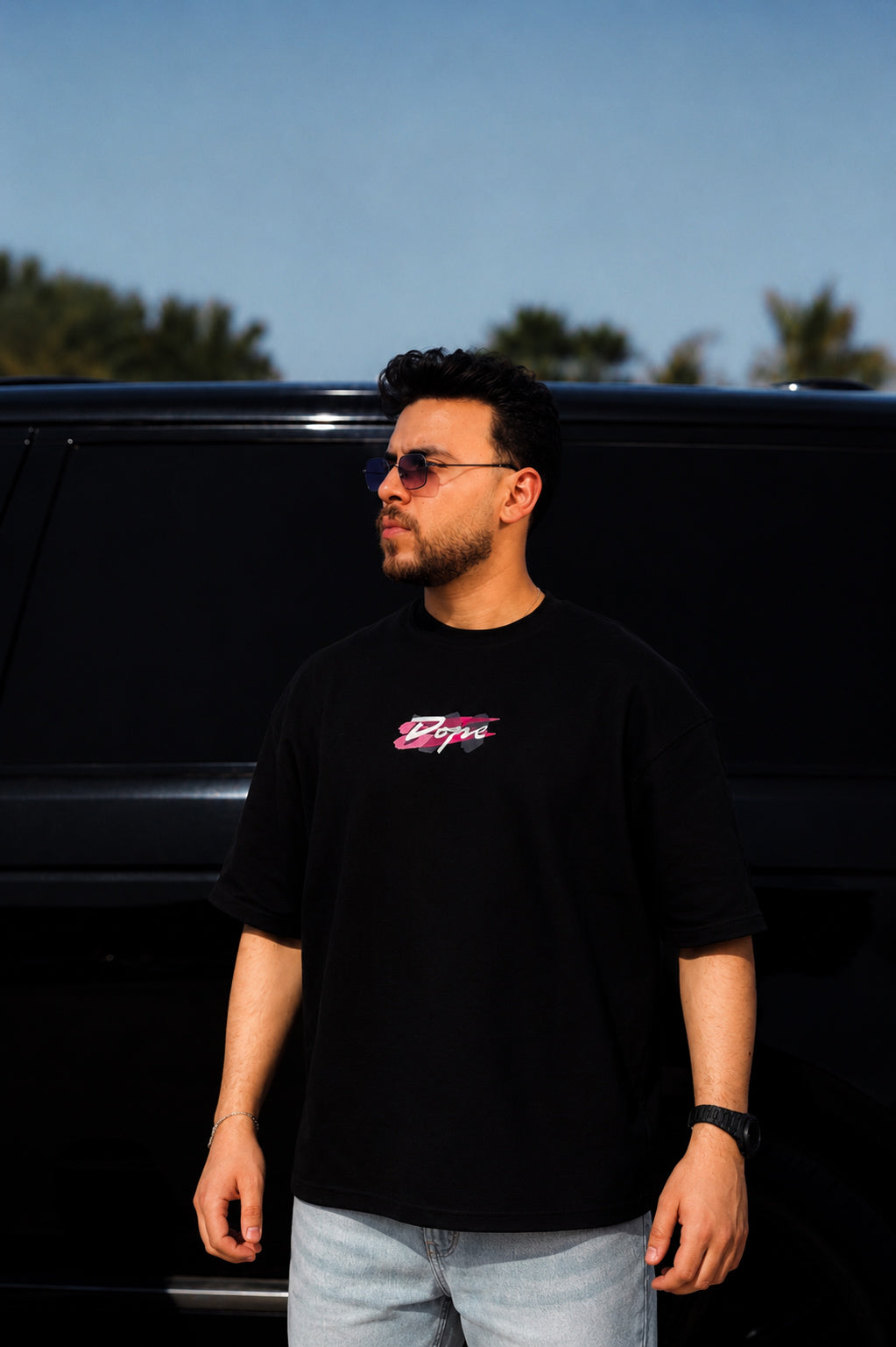 Dope Pink Graffiti Oversized T-Shirt