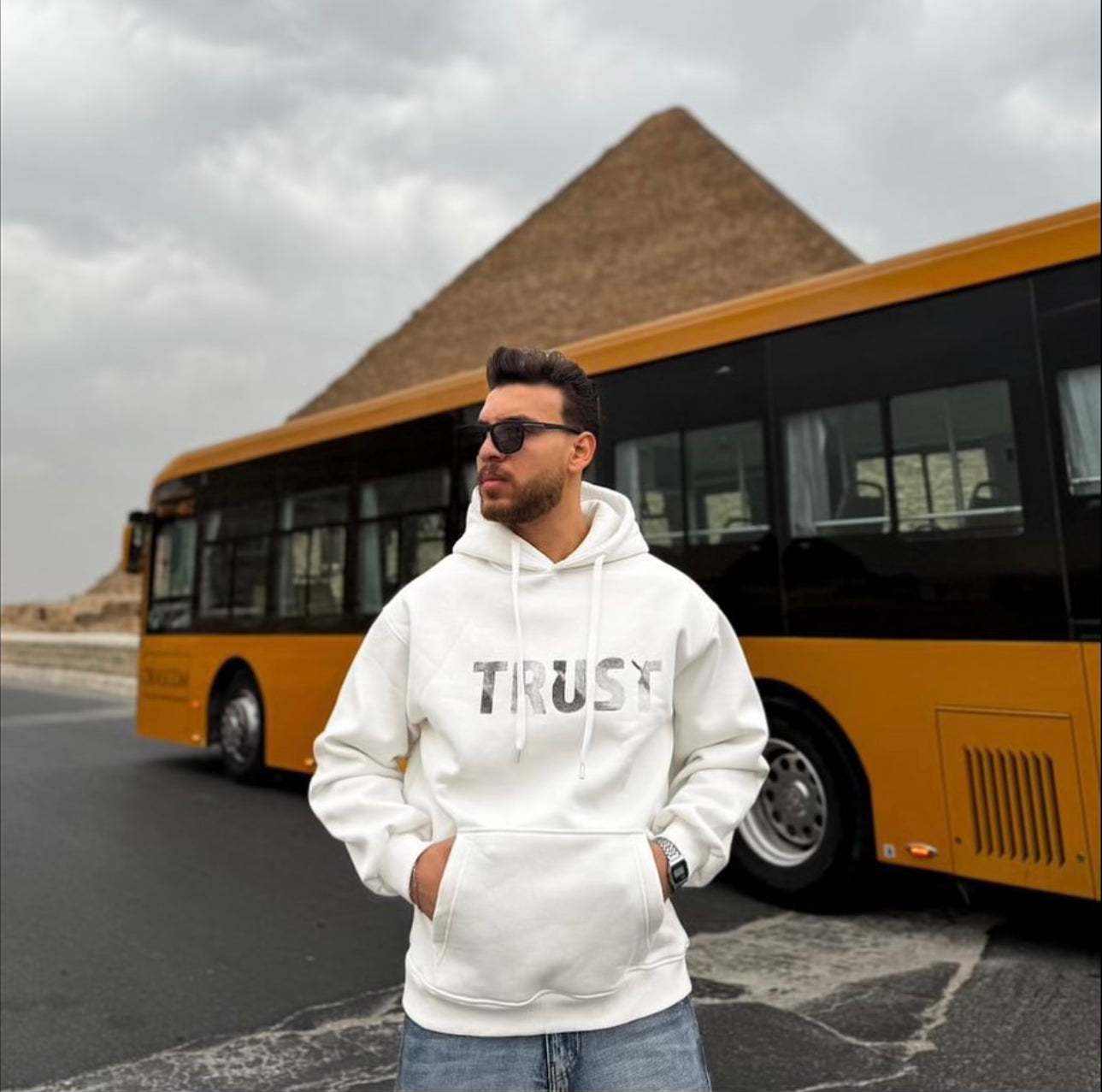 TRUST White Hoodie