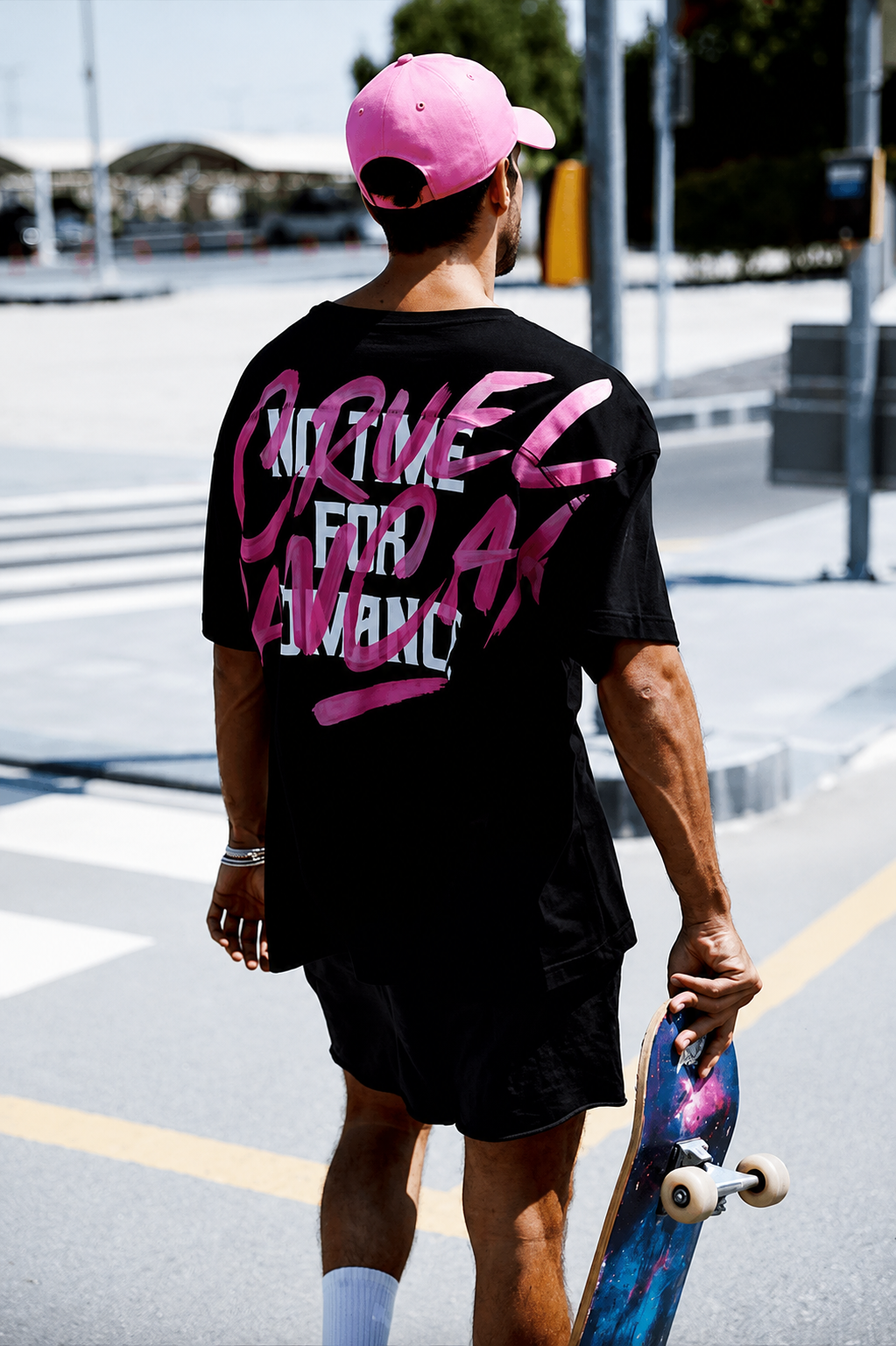 Dope Pink Graffiti Oversized T-Shirt